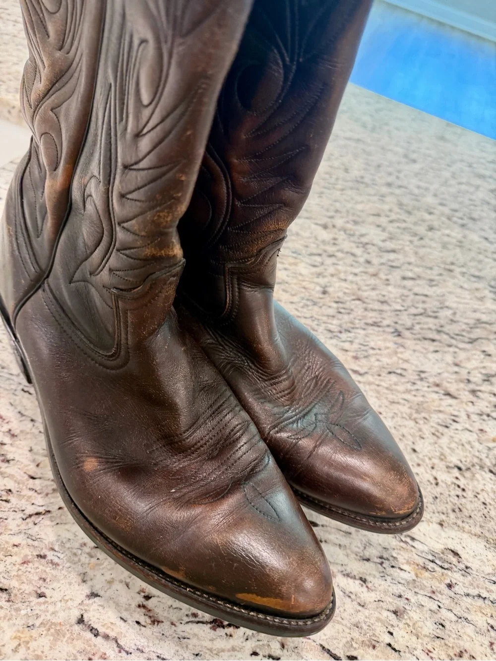 Vintage 80s Red Wing Pecos Boots 9801 Western Mens 11.5 D Leather Rare